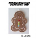 Anhänger ITH - Lebkuchenmann Gingerbread Christmas